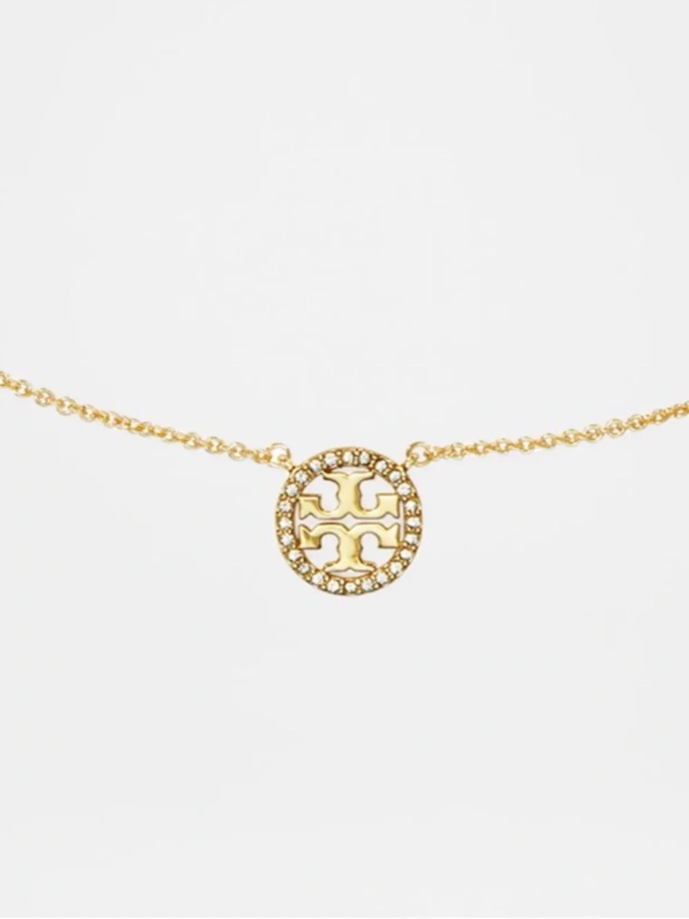 Tory Burch Gold Icon Pendant Necklace